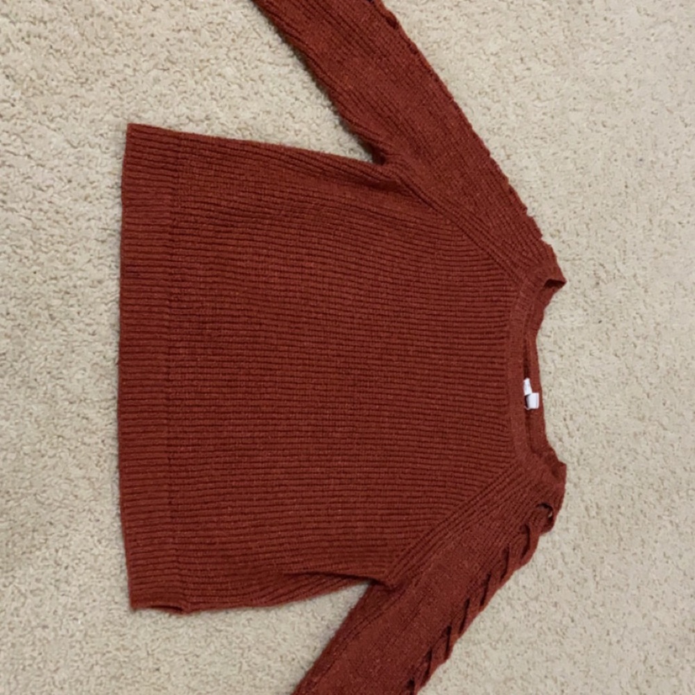 Burnt orange sweater